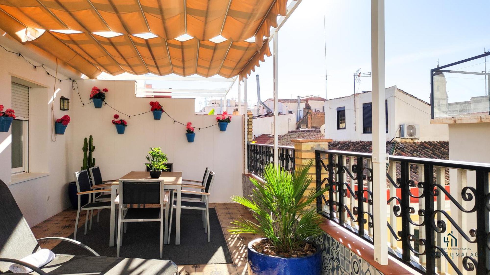 Ferienwohnung Living4Malaga Sun&Terrace Penthouse Exterior foto