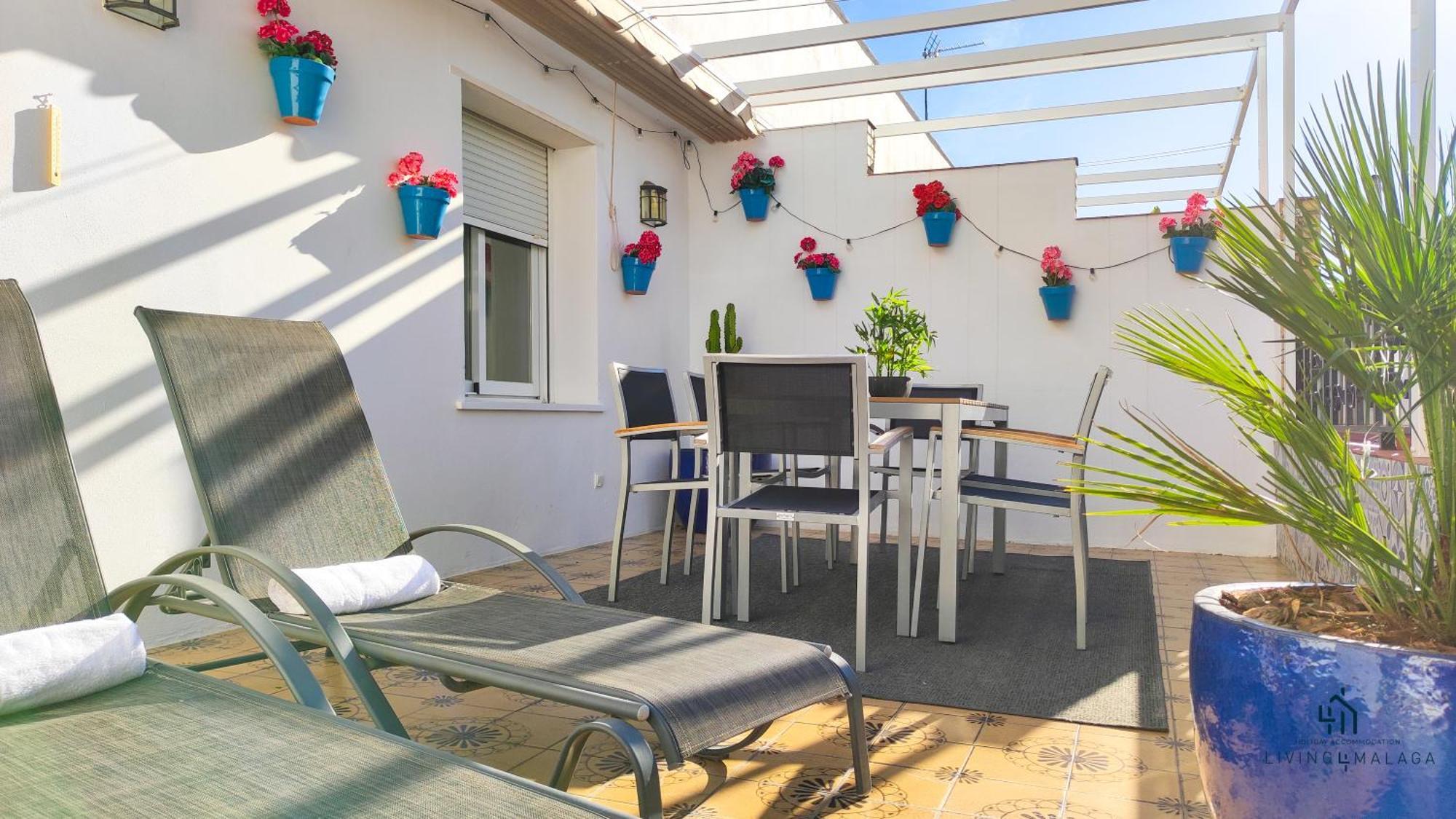Ferienwohnung Living4Malaga Sun&Terrace Penthouse Exterior foto
